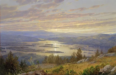 Lago Squam da Red Hill, 1874